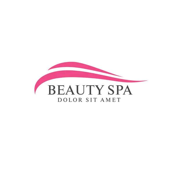 Beauty Spa Logo Design Vektorillustration — Stockvektor