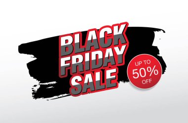 black friday satış konsepti illüstrasyon