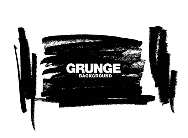 Black Vector Grunge Vector Background — Stock Vector