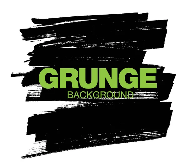 Black Vector Grunge Vector Background — Stock Vector