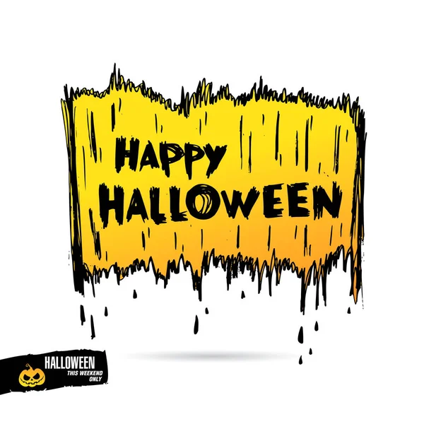 Diseño Diseño Banner Fiesta Halloween Ilustración Vectorial — Archivo Imágenes Vectoriales