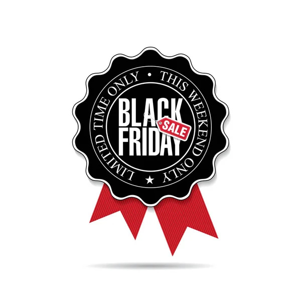 Black Friday Sale Banner Badge Icon — Stock Vector