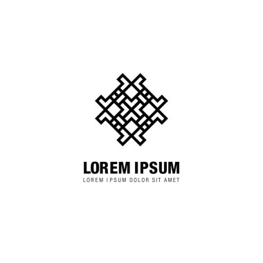 Vektör illüstrasyonu, yaratıcı minimal marka logosu