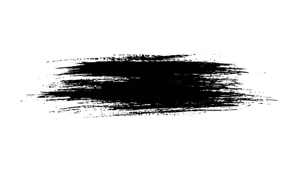 Zwarte penseelstreek — Stockvector