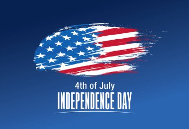 Amerikan Bağımsızlık Günü arka planı, vektör illüstrasyonu