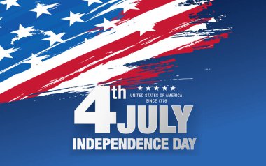 Amerikan Bağımsızlık Günü arka planı, vektör illüstrasyonu