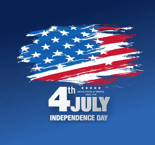 American Independence Day Background Vector Illustration — 스톡 벡터