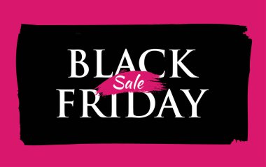 Pembe arka planda siyah cuma indirimi afişi, alışveriş konsepti