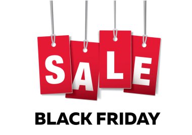 Kara Cuma indirimli bayrak, alışveriş konsepti