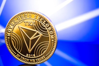Tron sikke cryptocurrency sembolü