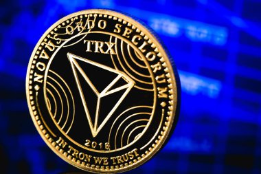 Tron sikke cryptocurrency sembolü