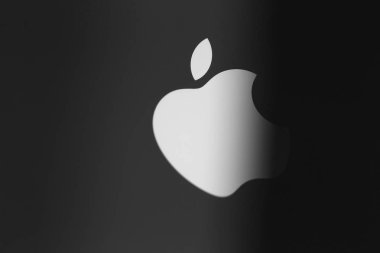 Apple Inc logo on a iPhone back cove clipart