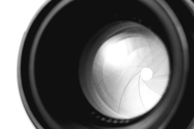 bir kamera lens diyaframı 