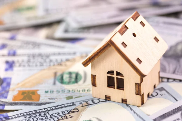 House with money, dollars — Stock Photo, Image