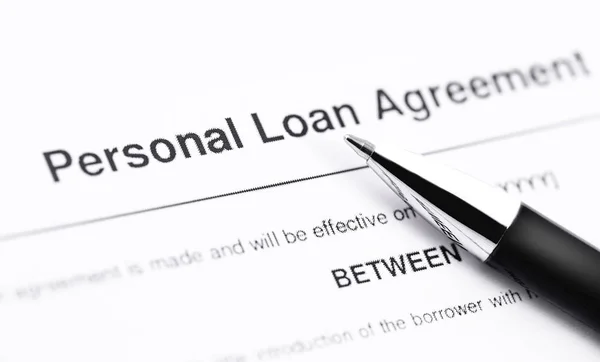 Personal loan application form — Stock Photo, Image