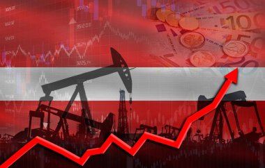 Letonya bayraklı petrol üretimi, petrol endüstrisi. Letonya bayrağıyla yağ pompaları