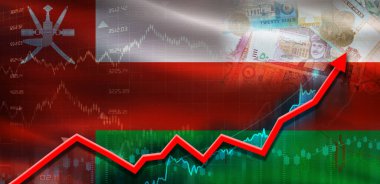 Umman finansal büyümesi pazar grafiğinde. Umman ekonomik büyümesi finansal grafikte