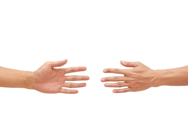 Man's hand showing a game Rock-paper-scissors. — Stock Photo, Image