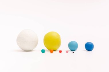 Yuvarlak modellemeden galaksi sistemindeki yıldız boyutlarını karşılaştırın