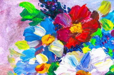 Yağlı boya, izlenimcilik stil, resim boyama, hala resim tuval, sanatçı, çiçek,