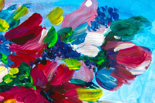 Olejomalba Stylu Impresionismu Květinové Malování Stále Maluje Plátno Umělec Malování — Stock fotografie