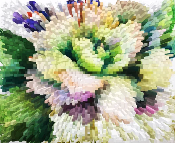 Kolor Tła Kwiatowy Wytłaczania Jasny Kolor Abstrakcje Wytłaczanie Bloków Piramidy — Zdjęcie stockowe