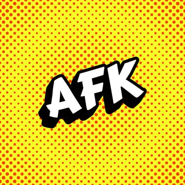 AFK kısaltma arka plan