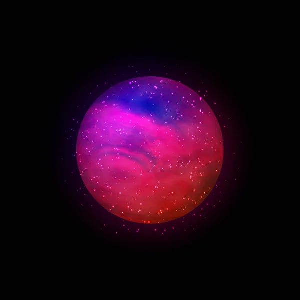 Colorful space sphere — Stock Vector