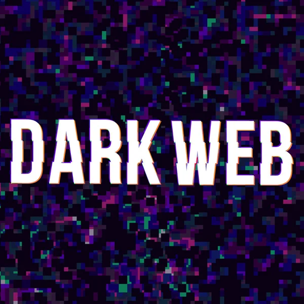어두운 웹 포스터 — 스톡 벡터