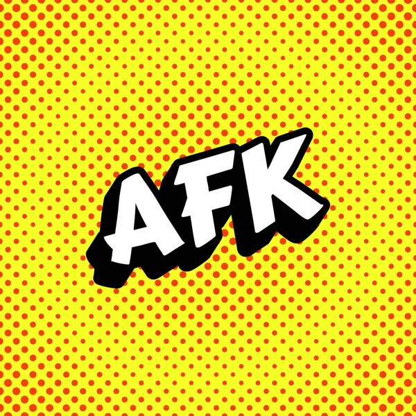 AFK acroniem achtergrond — Stockvector