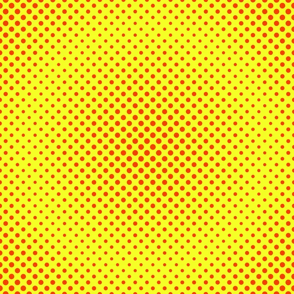 Halftone achtergrond, rood en geel — Stockvector