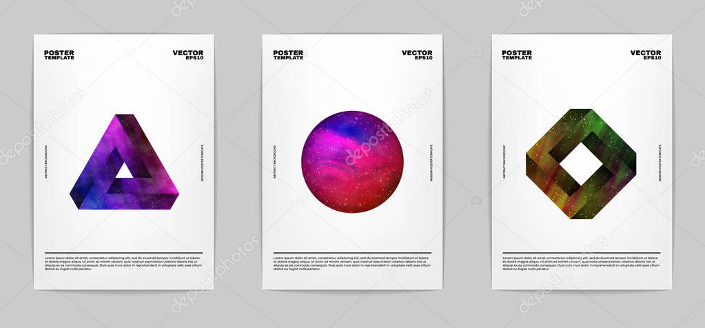 Thee abstract posters