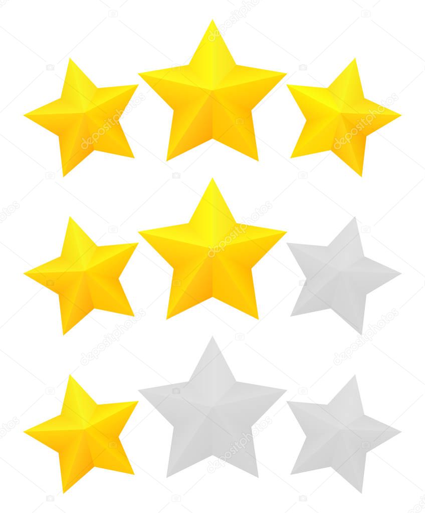 Three star rating