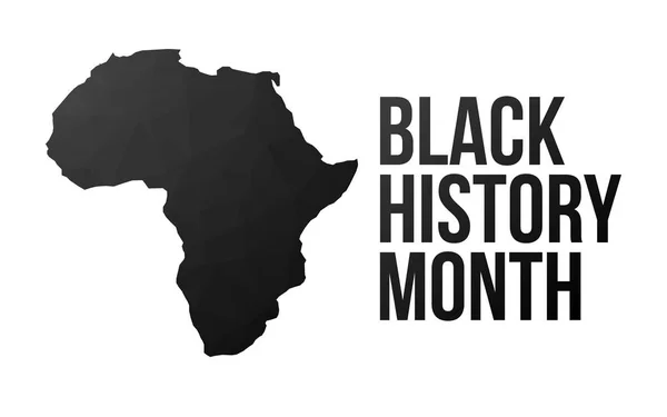 Μαύρο ιστορία μήναs αφίσα — Διανυσματικό Αρχείο