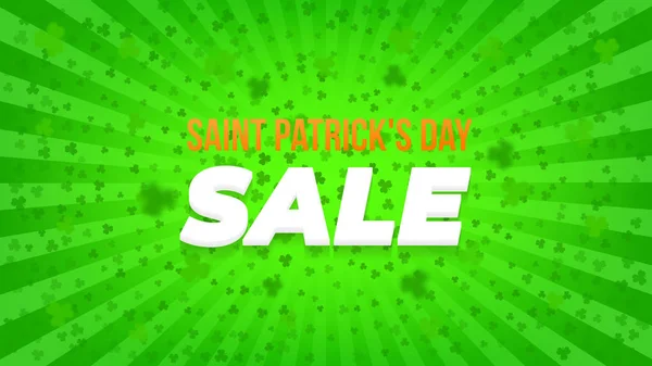 Saint Patricks Venta de día — Vector de stock