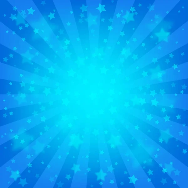 Světlé modré hvězdné pozadí — Stockový vektor