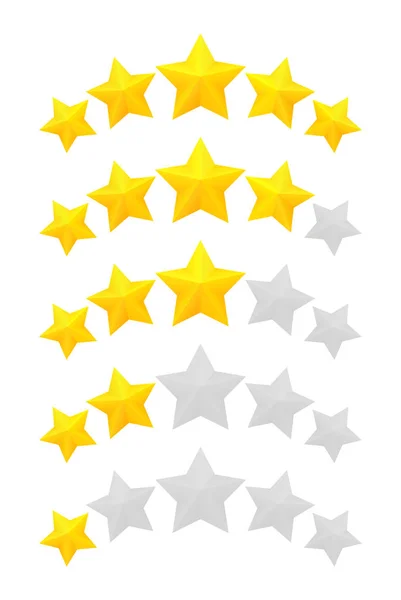 Five star rating — Stock Vector