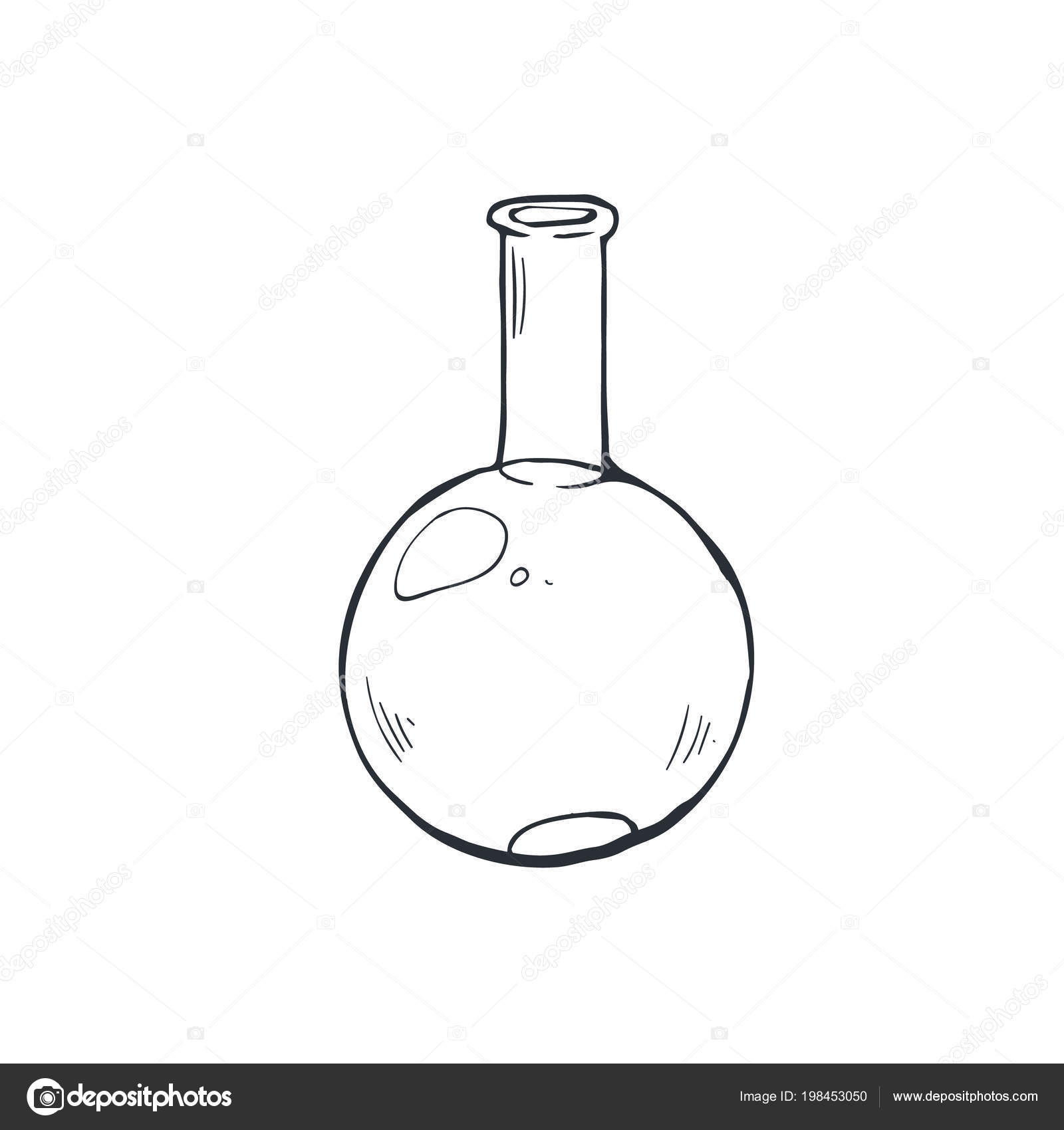 Glass beaker sketch Stock Vector Image by ©ollymolly 198453050