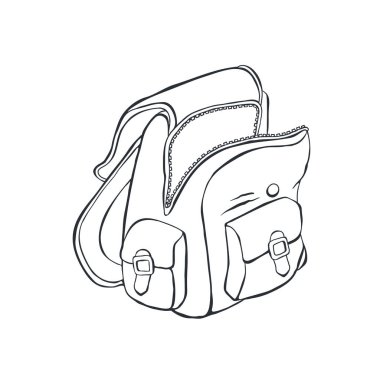 okul sırt çantası kroki