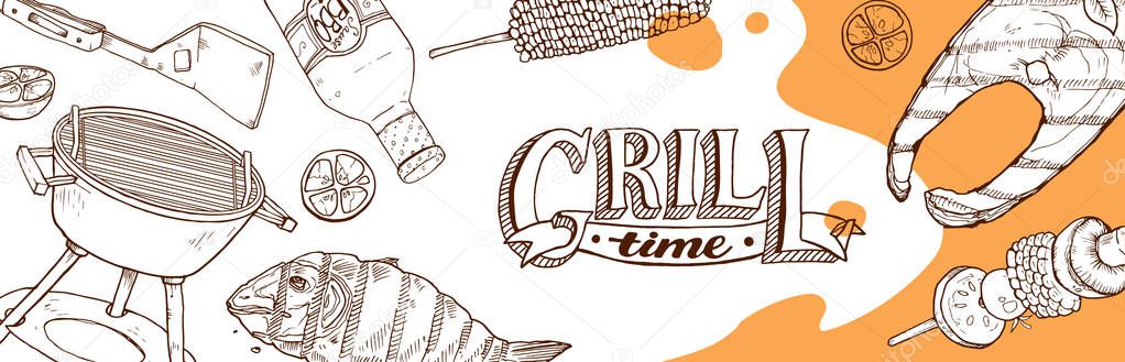bbq grill poster
