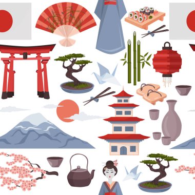 Japon vektör desen