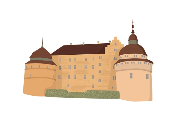 Château vectoriel isolé — Image vectorielle