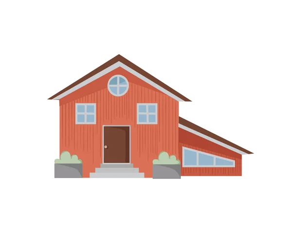 Vector house isolated — Stock Vector