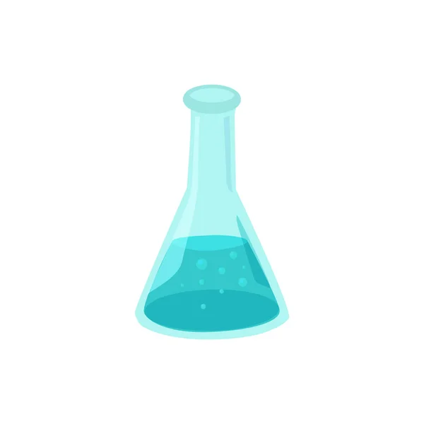 Glass beaker isolated — Stock Vector