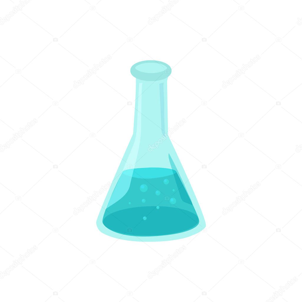 Glass beaker isolated