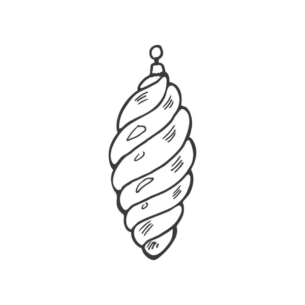 Doodle símbolo de Natal — Vetor de Stock