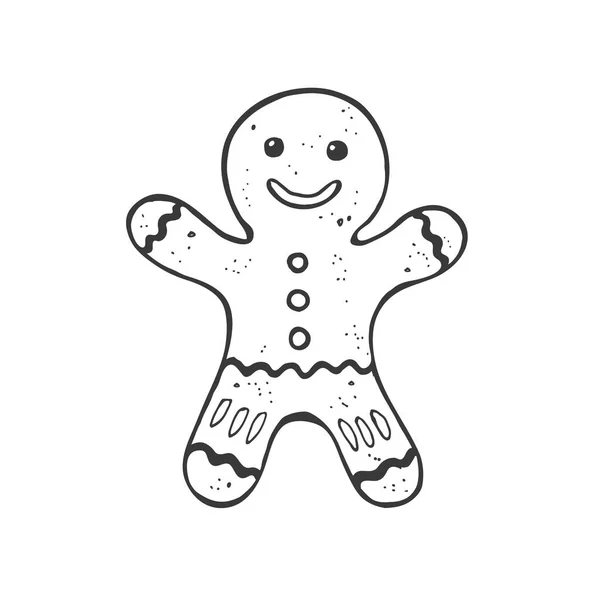Kerst symbool doodle — Stockvector