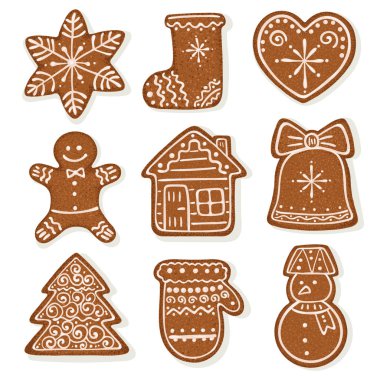 Gingerbread vektör toplama