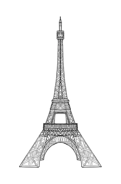 Ilustracja wieży Eiffla — Wektor stockowy