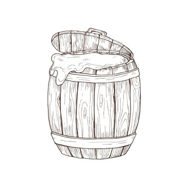 Elle çizilmiş varil